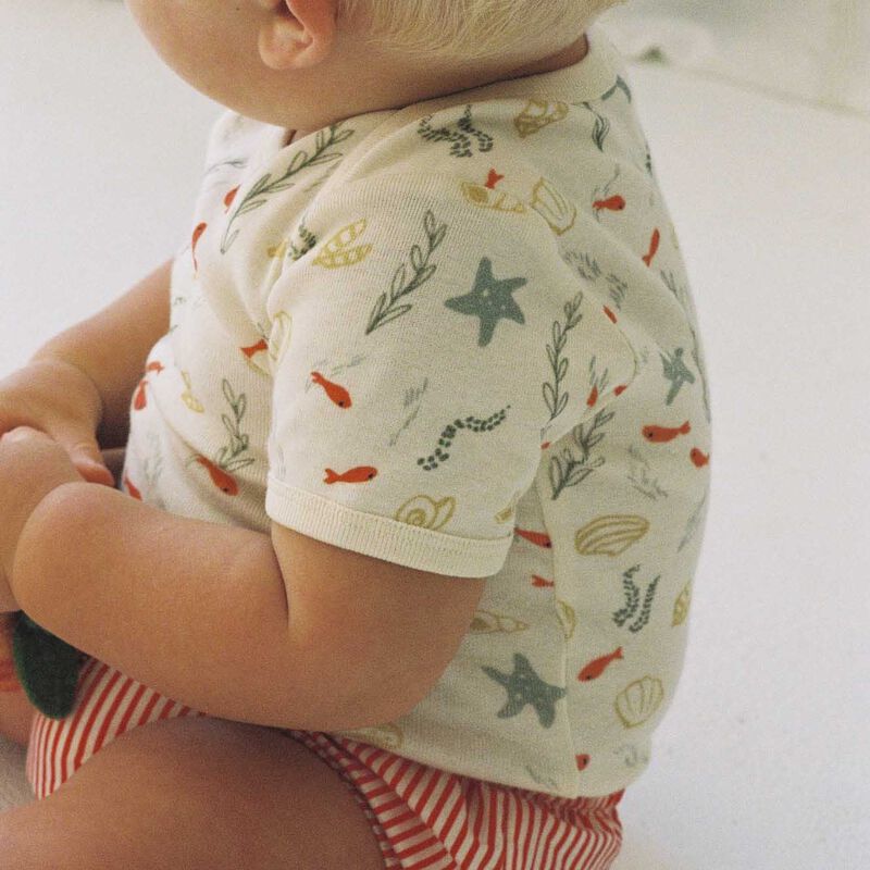 Nature Baby Short Sleeve Bodysuit image number 1